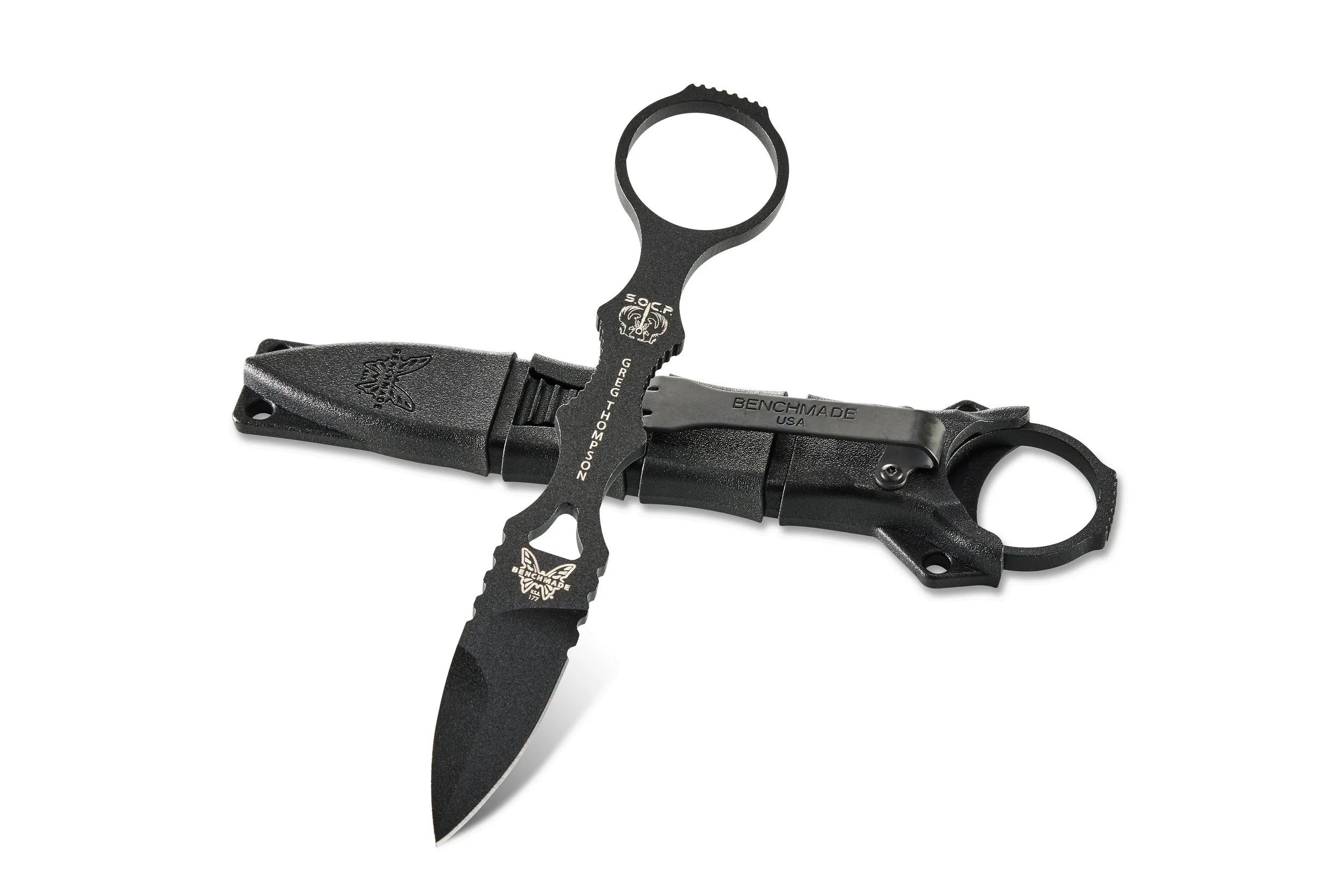 BENCHMADE MINI SOCP SPR PNT BLK - 177BK