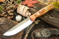 Bark River Knives Bravo 1.25 LT - Red & Orange Maple Burl - Rampless - Cru-Wear