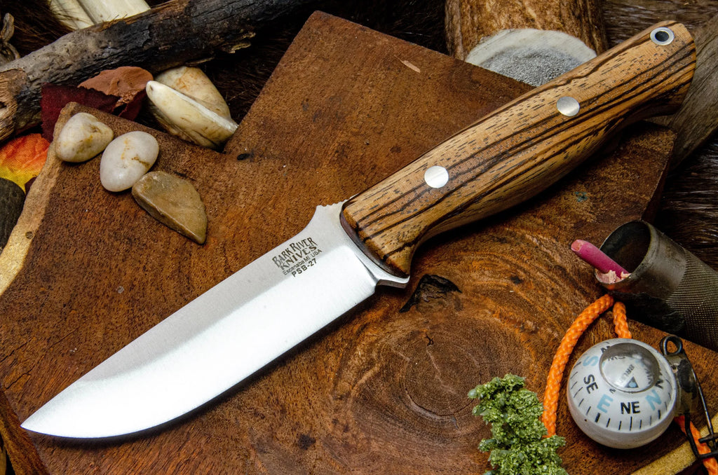 Bark River Knives Gunny - Zebrawood - PSB 27