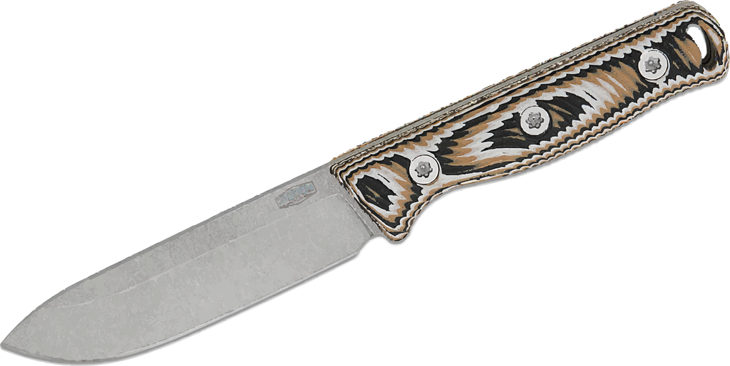 Hellbender Blade Co. Mudpup 4 - Tri-color G10 - Kydex Sheath