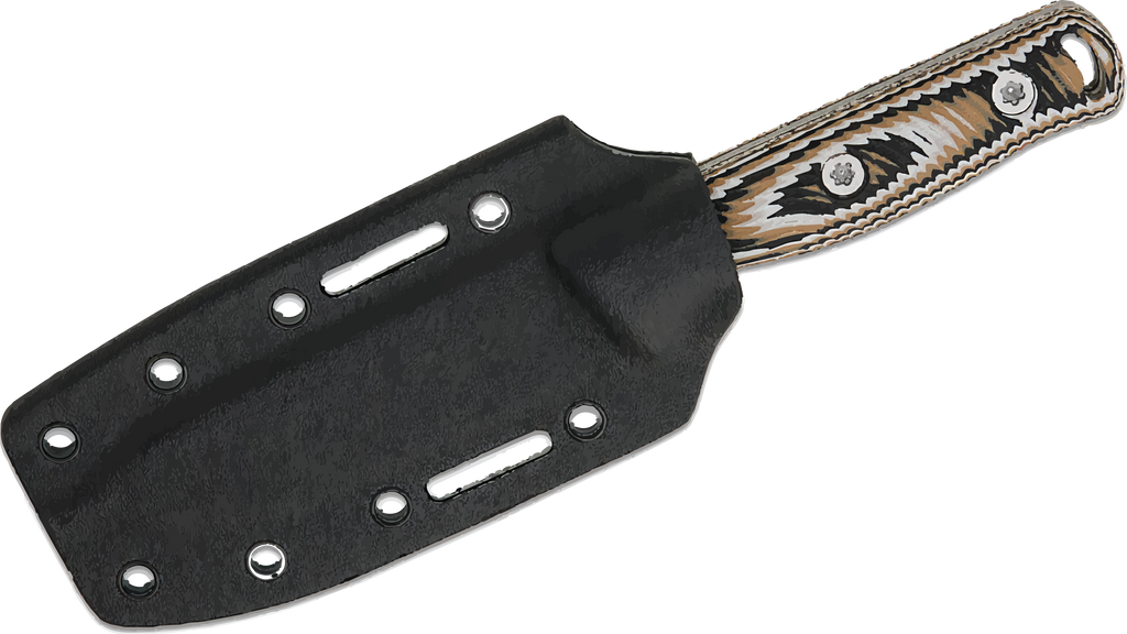 Hellbender Blade Co. Mudpup 4 - Tri-color G10 - Kydex Sheath