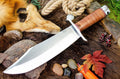 Bark River Knives V-44 Bowie - Stacked Leather