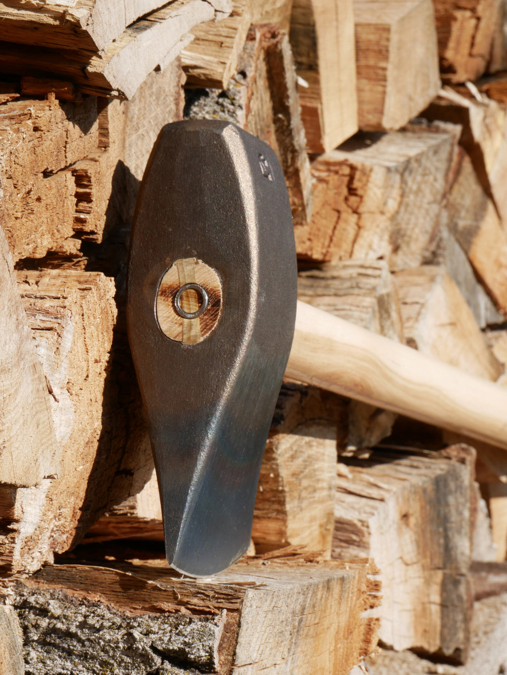 Splitting Maul with Sledge Eye “Ol’ No. 7” - 7 lb head - 36″ Straight Hickory Sledge Handle