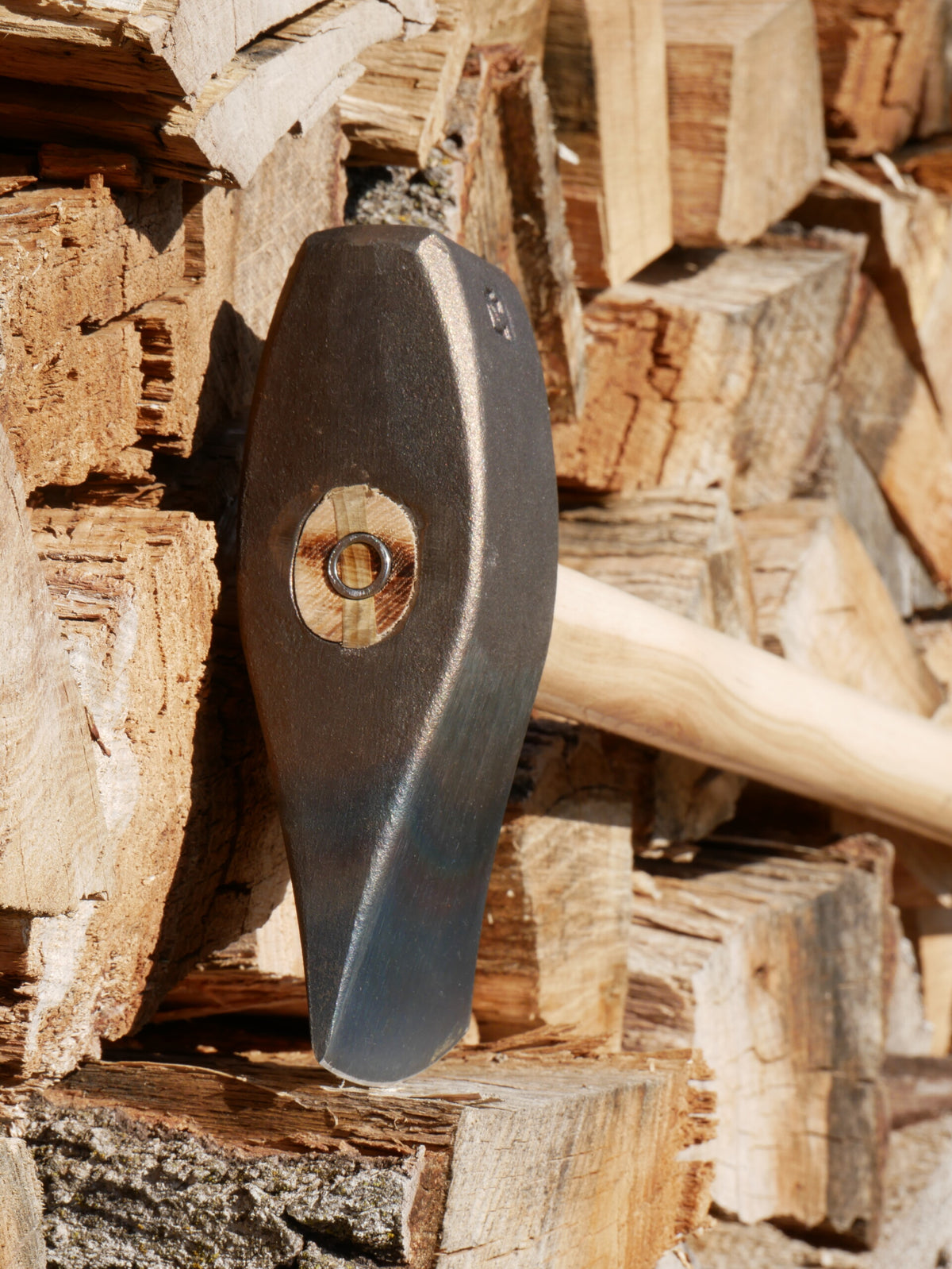 Splitting Maul with Sledge Eye “Ol’ No. 7” - 7 lb head - 36″ Straight Hickory Sledge Handle