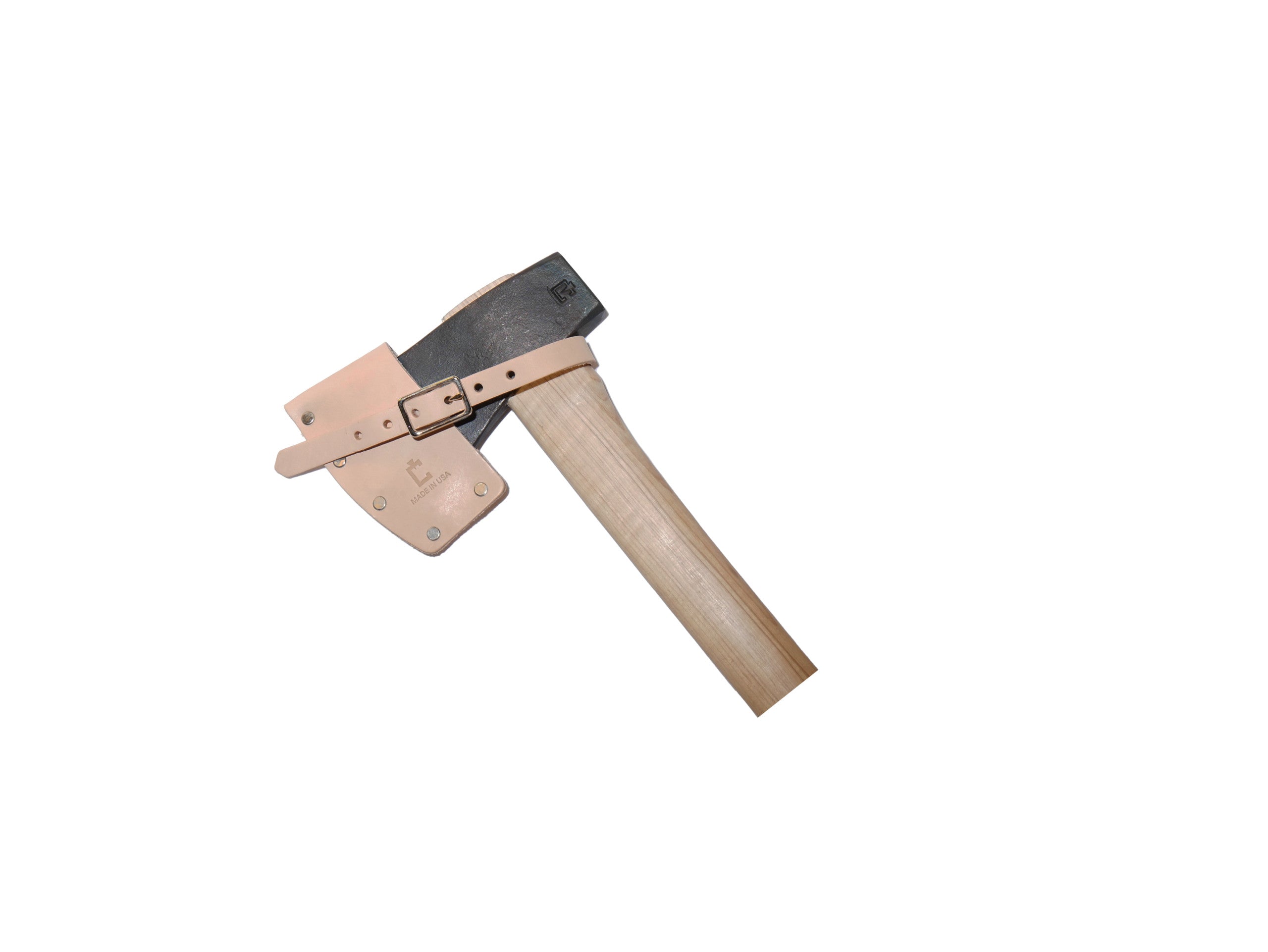 Natural Leather Mask, Riveted Design with Strap for Hudson Bay and Boy Axes